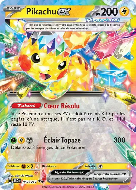 Pikachu ex 57/217 OSMO CARDS