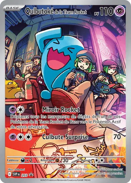 Qulbutoké de la Team Rocket 203 OSMO CARDS