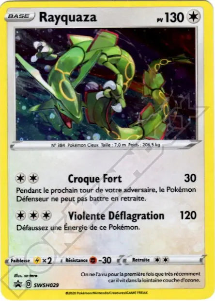 Rayquaza SWSH029 OSMO CARDS