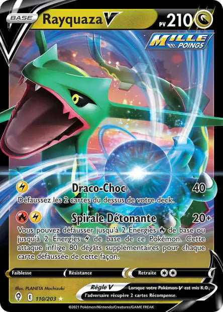 Rayquaza‑V 110/203 OSMO CARDS