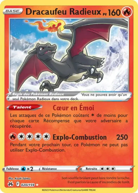 Réédition Dracaufeu Radieux 20/159 OSMO CARDS
