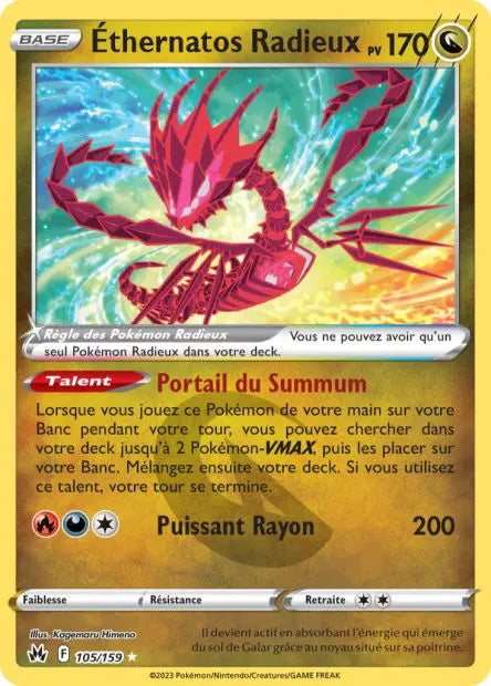 Réédition Éthernatos Radieux 105/159 OSMO CARDS