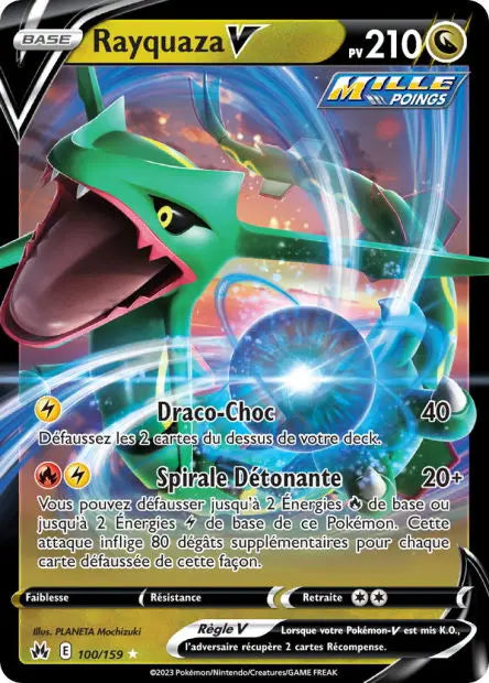Réédition Rayquaza-V 100/159 OSMO CARDS