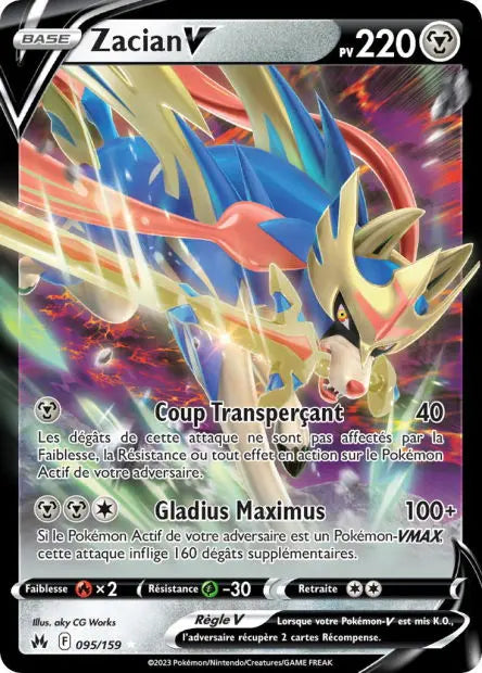 Réédition Zacian-V 95/159 OSMO CARDS