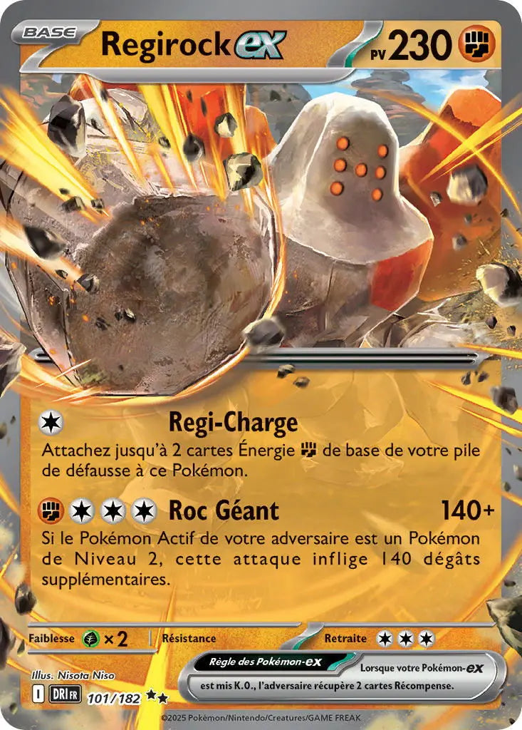 Regirock ex 101/182 OSMO CARDS