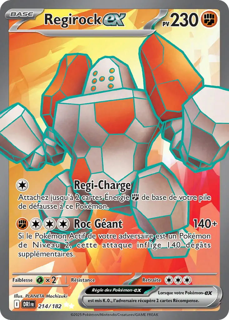 Regirock ex 214/182 OSMO CARDS