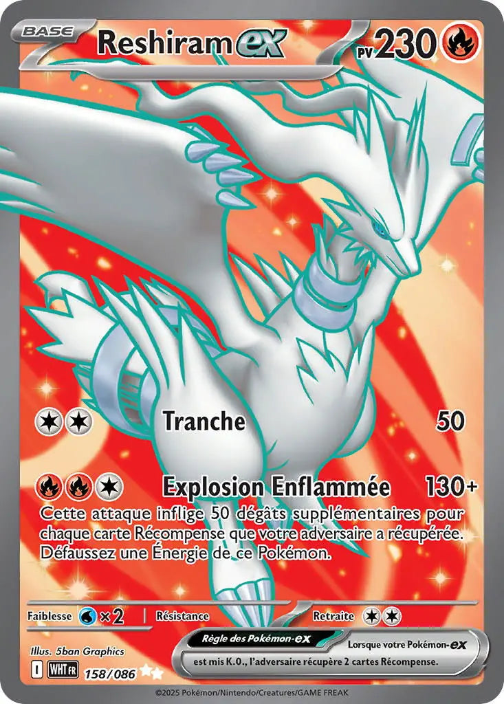 Reshiram ex 158/86 OSMO CARDS
