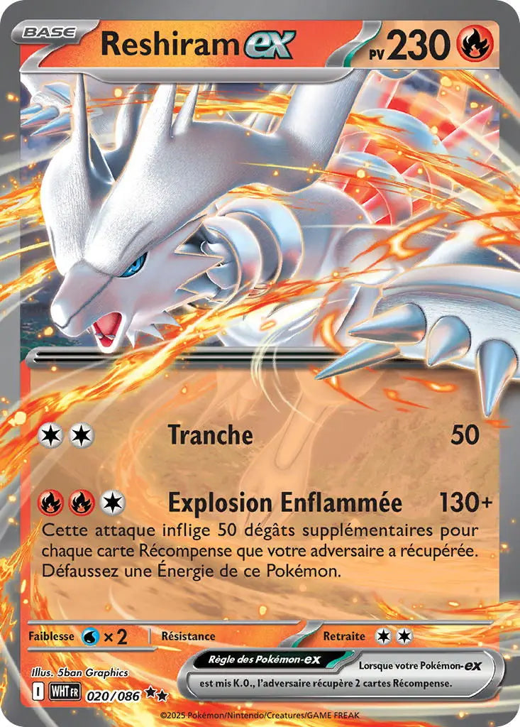 Reshiram ex 20/86 OSMO CARDS