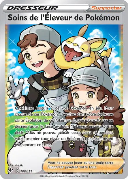 Soins de l'Éleveur de Pokémon 188/189 OSMO CARDS