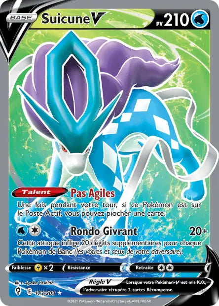 Suicune‑V 173/203 OSMO CARDS