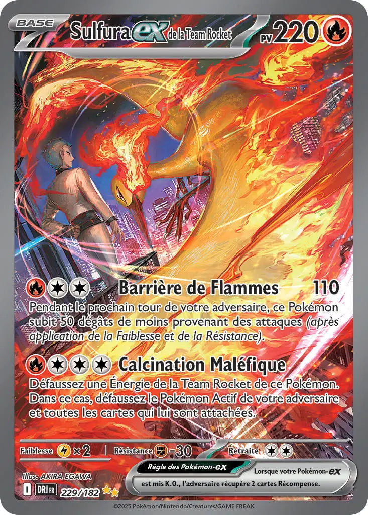 Sulfura ex de la Team Rocket 229/182 OSMO CARDS
