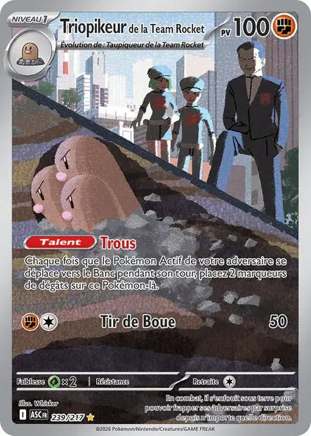 Triopikeur de la Team Rocket 239/217 OSMO CARDS