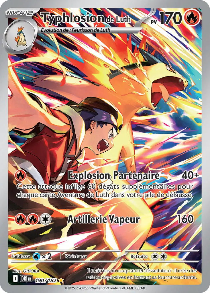 Typhlosion de Luth 190/182 OSMO CARDS