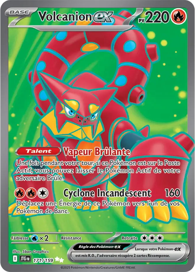 Volcanion ex 171/159 OSMO CARDS