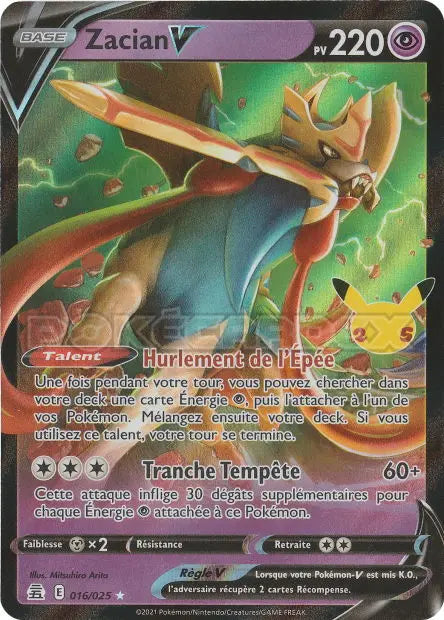 Zacian-V 16/25 OSMO CARDS