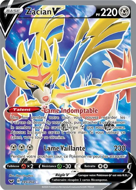 Zacian-V 195/202 OSMO CARDS