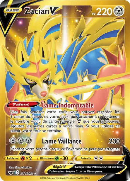 Zacian-V 211/202 OSMO CARDS
