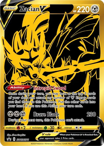 Zacian-V SWSH076 OSMO CARDS