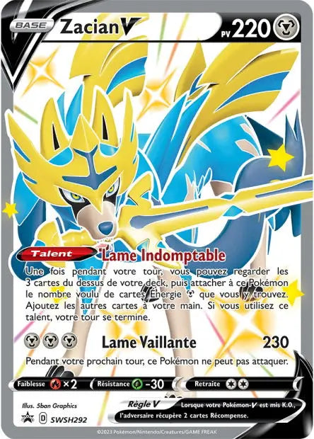 Zacian-V SWSH292 OSMO CARDS