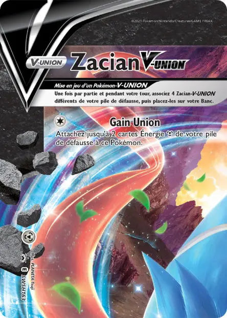 Zacian-V-UNION SWSH163 OSMO CARDS