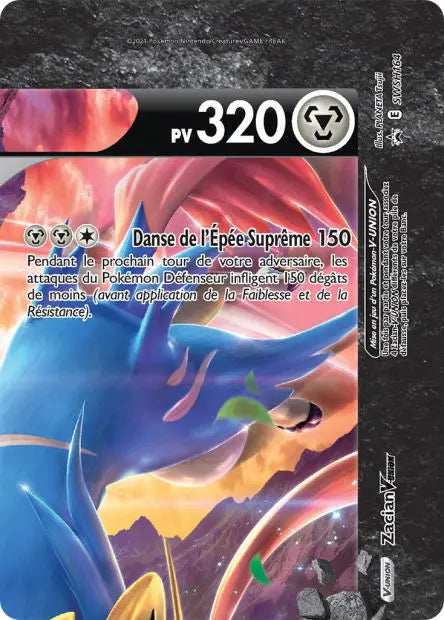 Zacian-V-UNION SWSH164 OSMO CARDS