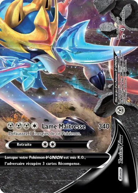 Zacian-V-UNION SWSH166 OSMO CARDS