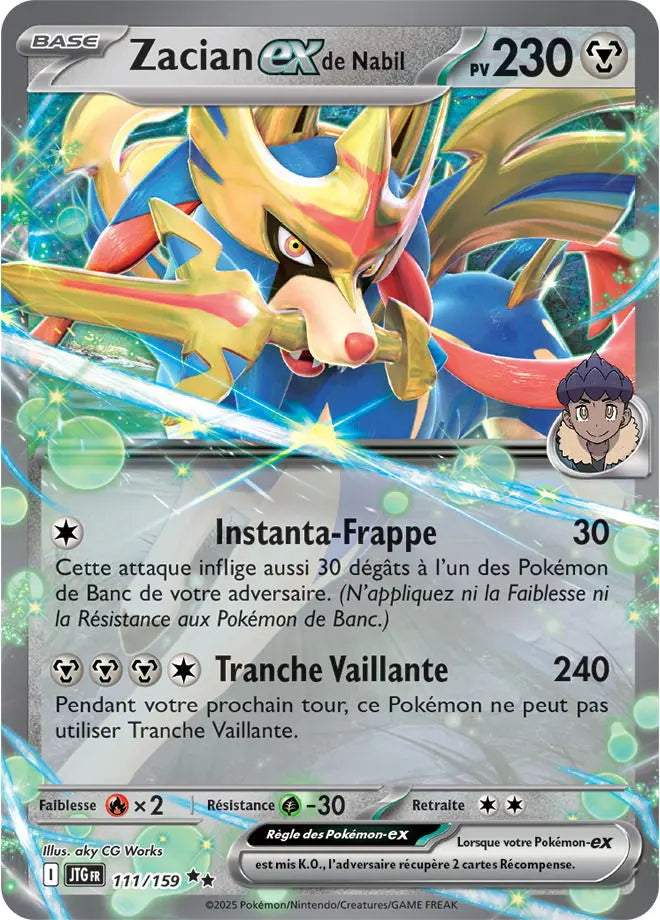 Zacian ex de Nabil 111/159 OSMO CARDS