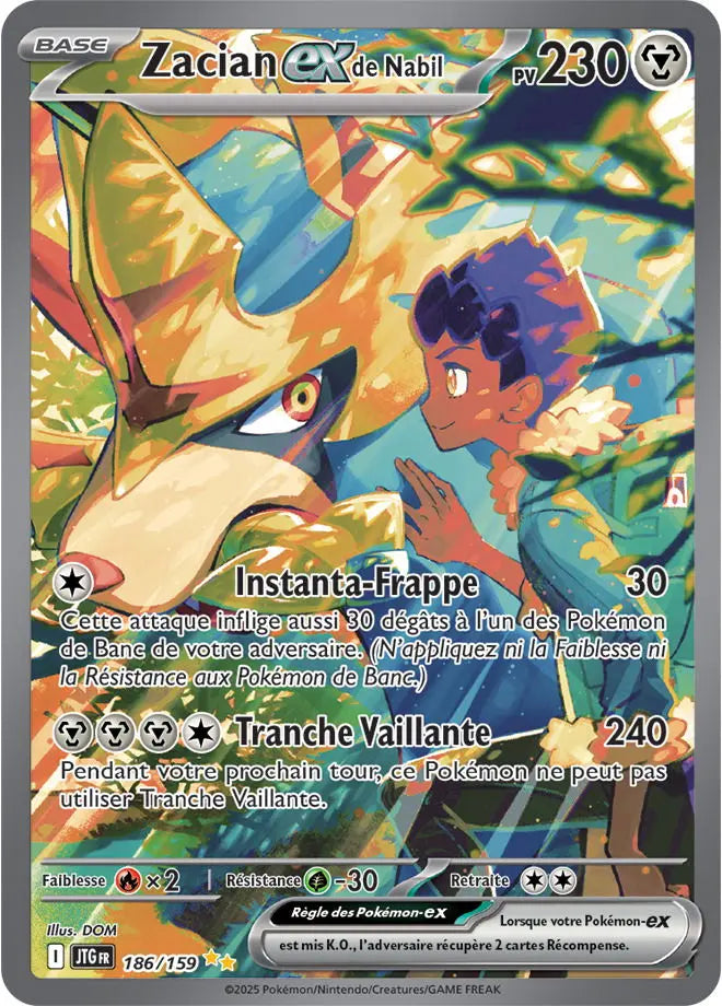 Zacian ex de Nabil 186/159 OSMO CARDS