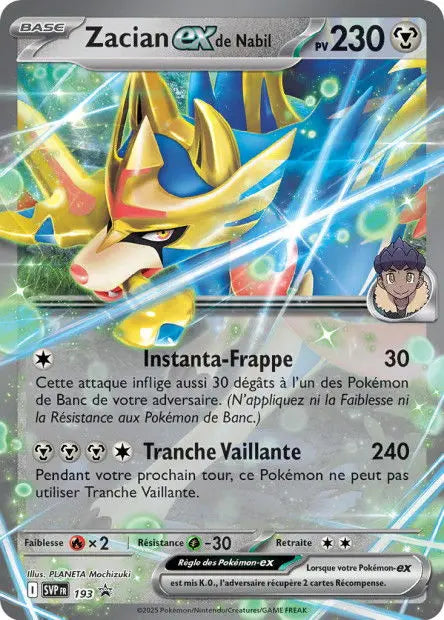 Zacian ex de Nabil 193 OSMO CARDS