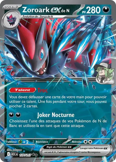 Zoroark ex de N 137/217 OSMO CARDS